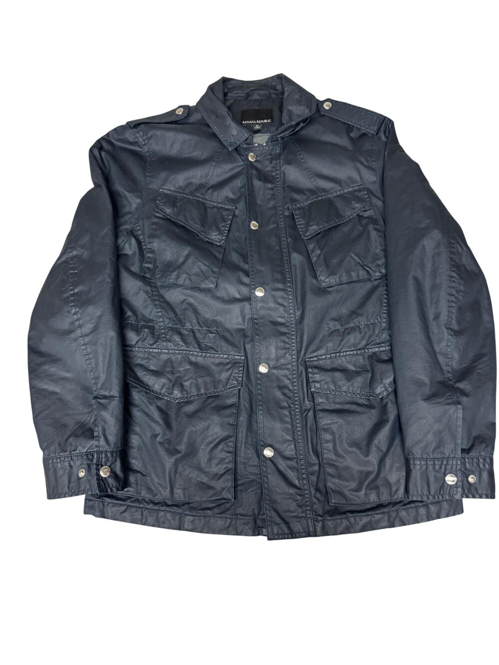 Banana Republic Jacket Mens Medium Nylon Military Field Utility slant pocket